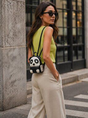 Cute Panda Mini Backpack Bag - Black & White 🖤🤍